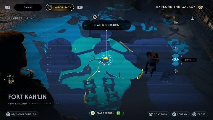 The echo is another building not far from the meditation point - Jedi Survivor: Fort KahLin - list of secrets - Koboh - Star Wars Jedi Survivor guide