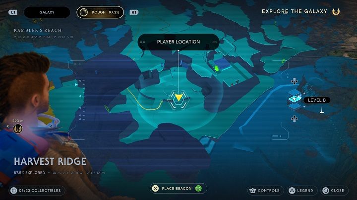 To the right of the aforementioned bridge is another plant, but this time on the inside of the fence - Jedi Survivor: Harvest Ridge - list of secrets - Koboh - Star Wars Jedi Survivor guide