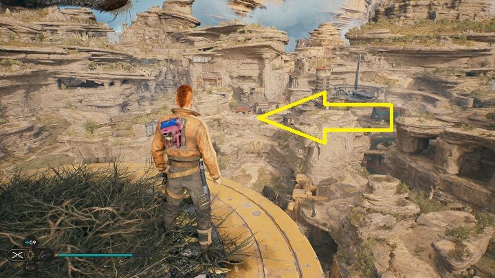 Return to the meditation point and grab a hold of a flying creature - Jedi Survivor: Harvest Ridge - list of secrets - Koboh - Star Wars Jedi Survivor guide