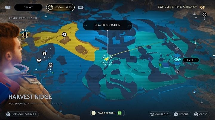 The chest is there, containing a new appearance item - Jedi Survivor: Harvest Ridge - list of secrets - Koboh - Star Wars Jedi Survivor guide