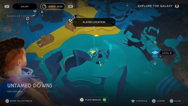When you are at the tower, approach the edge shown in the screenshot above - Jedi Survivor: Alignment Control Center - list of secrets - Koboh - Star Wars Jedi Survivor guide
