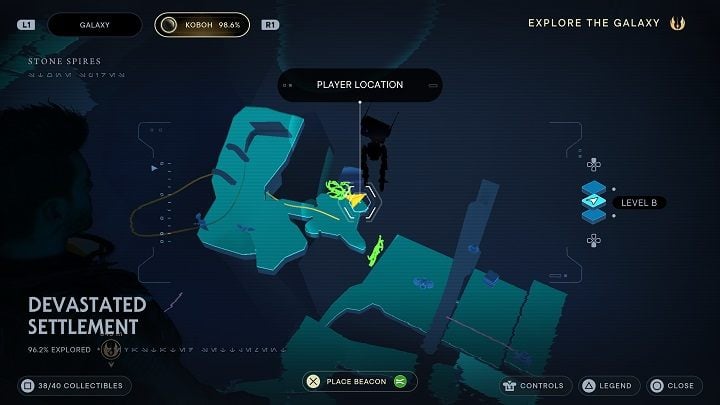 Not far from one of the growths there is an echo - Jedi Survivor: Devastated Settlement - list of secrets (part 2) - Koboh - Star Wars Jedi Survivor guide