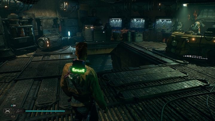 To get the next entry you must talk to the character in the building - Jedi Survivor: Ramblers Reach Outpost - list of secrets (part 2) - Koboh - Star Wars Jedi Survivor guide