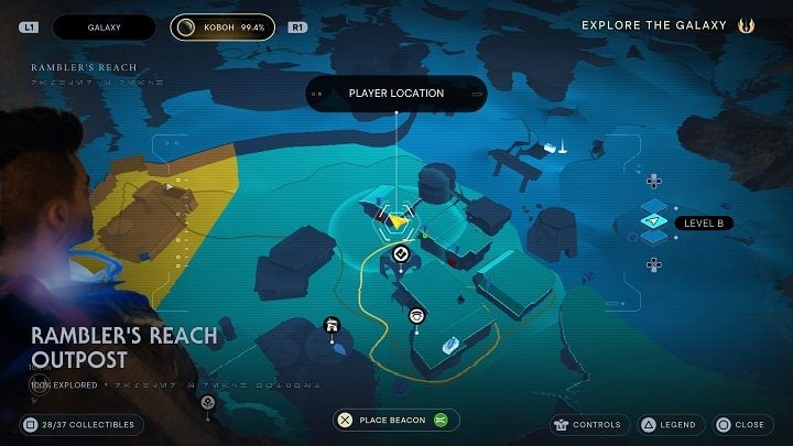 If you've recruited Jawa, head to the building pictured above - Jedi Survivor: Ramblers Reach Outpost - list of secrets (part 2) - Koboh - Star Wars Jedi Survivor guide