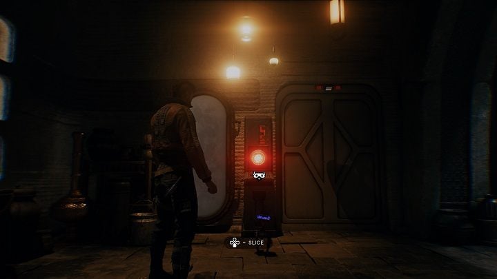 To reach the next chest, you must buy the Mysterious Keycode from Doma - Jedi Survivor: Ramblers Reach Outpost - list of secrets (part 2) - Koboh - Star Wars Jedi Survivor guide