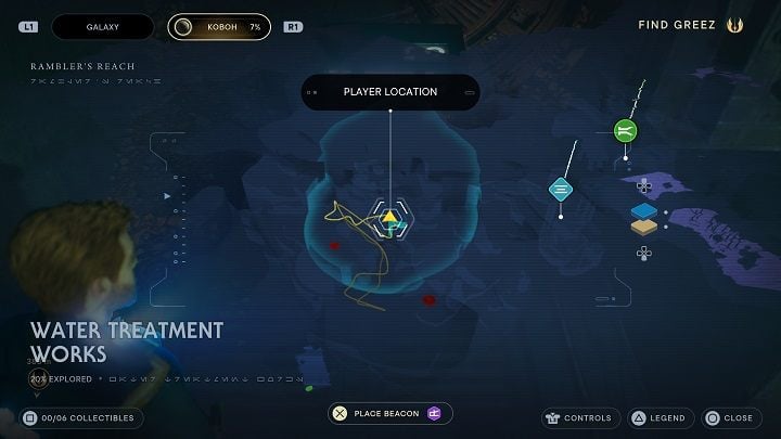 Look for the door - behind it there is an opponent - Jedi Survivor: Water Treatment Works - secrets - Koboh - Star Wars Jedi Survivor guide