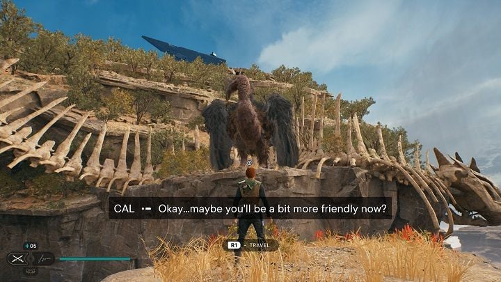 Then with the use of balloons you will eventually get to the bird, on which you will have to use the skill that allows you to tame animals - Jedi Survivor: Derelict Dam - list of secrets, part 3 - Koboh - Star Wars Jedi Survivor guide