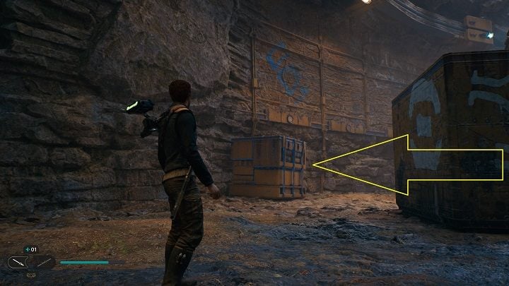 After using the elevator, you will find yourself in an area with a rather large group of opponents - Jedi Survivor: Derelict Dam - list of secrets, part 2 - Koboh - Star Wars Jedi Survivor guide