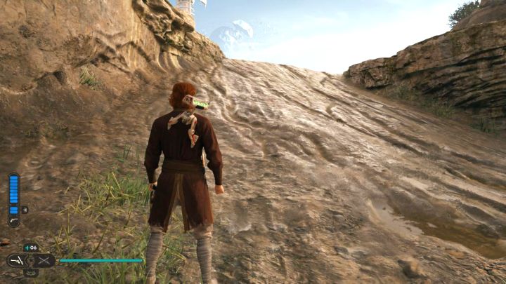 You can encounter slippery and steep slopes starting from the planet Koboh - they will make it difficult to get to some places on the map - Star Wars Jedi Survivor: How to climb slippery slopes? - Explore - Star Wars Jedi Survivor guide