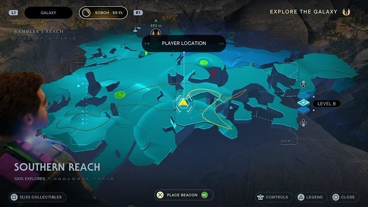 After landing, you will find some trees from which you will get seeds - Jedi Survivor: Southern Reach - list of secrets, part 2 - Koboh - Star Wars Jedi Survivor guide