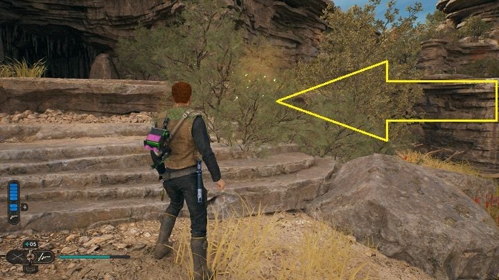 Some of them are a little lower, but still in the vicinity of the others - Jedi Survivor: Southern Reach - list of secrets, part 2 - Koboh - Star Wars Jedi Survivor guide