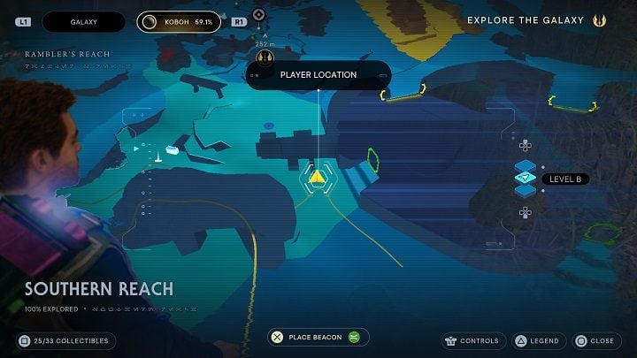 Nearby, in front of the dam itself, there is another plant from which you will take seeds - another Spine Fluff - Jedi Survivor: Southern Reach - list of secrets, part 2 - Koboh - Star Wars Jedi Survivor guide