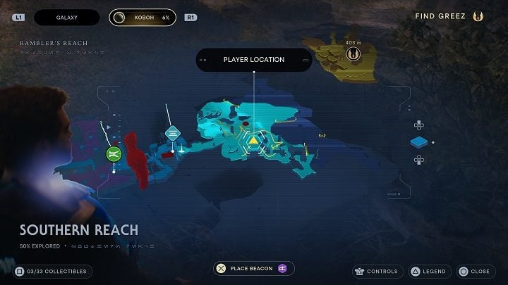 After climbing it, look for a nest where there is another priorite shard - Jedi Survivor: Southern Reach - list of secrets, part 1 - Koboh - Star Wars Jedi Survivor guide