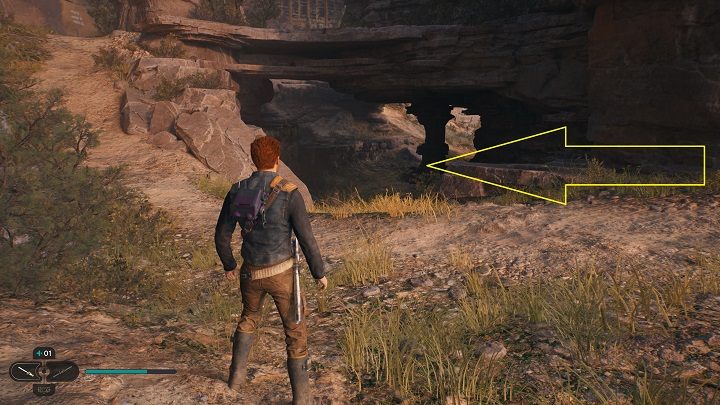 From the place where you fought Gorocco, go down the tunnel visible nearby and , heading to the right, get out - Jedi Survivor: Southern Reach - list of secrets, part 1 - Koboh - Star Wars Jedi Survivor guide