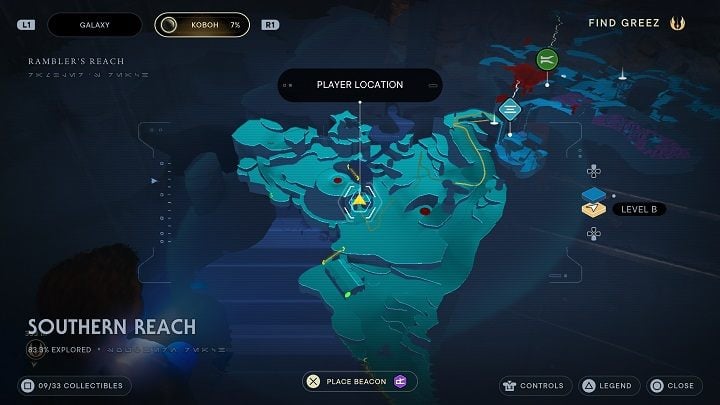 You will come across a group of fighting beasts - Jedi Survivor: Southern Reach - list of secrets, part 1 - Koboh - Star Wars Jedi Survivor guide