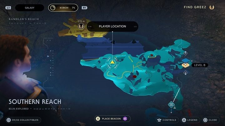 You will reach a building, opposite of which there is a small tree - after destroying it you will receive Tuber Maw seeds - Jedi Survivor: Southern Reach - list of secrets, part 1 - Koboh - Star Wars Jedi Survivor guide