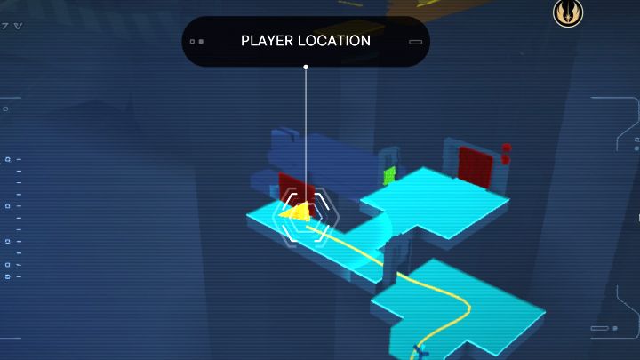 You can come across the green laser gates on your first visit to Coruscant at the beginning of the game - Star Wars Jedi Survivor: How to bypass a green gate? - Explore - Star Wars Jedi Survivor guide