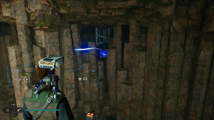 Before you jump off the platform discussed above, look at the chest below - Jedi Survivor: Rift Passage - list of secrets - Koboh - Star Wars Jedi Survivor guide