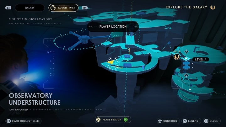 A little further on is another elevator, which will take you down to a corridor - go right to reach another elevator, through which you will get to the Rift Passage thus unlocking a shortcut - Jedi Survivor: Rift Passage - list of secrets - Koboh - Star Wars Jedi Survivor guide