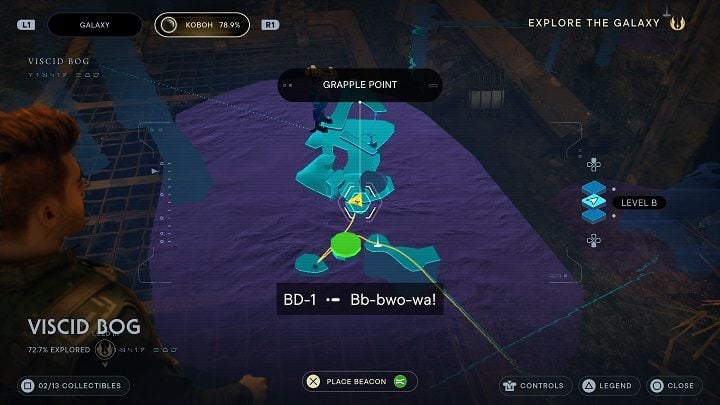 Inside it, right at the entrance, is another databank entry - Jedi Survivor: Viscid Bog - list of secrets - Koboh - Star Wars Jedi Survivor guide