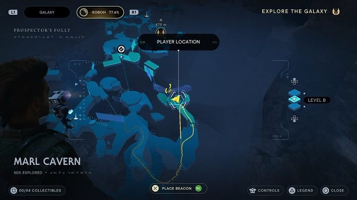 You will find the first secret right at the entrance - Jedi Survivor: Marl Cavern - list of secrets - Koboh - Star Wars Jedi Survivor guide