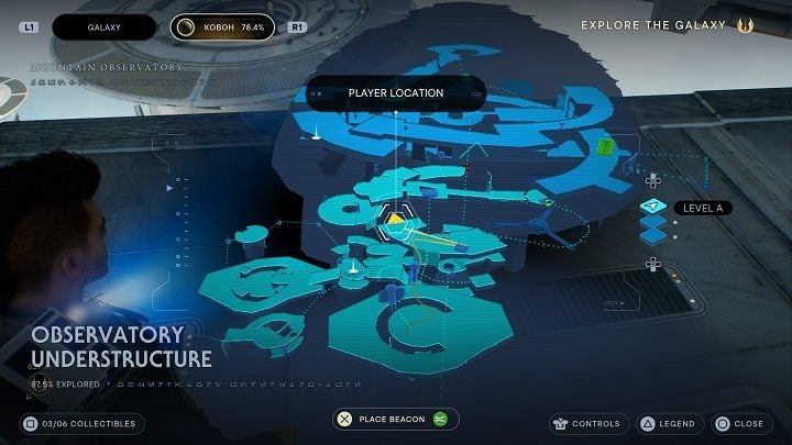 The location of the databank entry in question is full of hostile Droids - Jedi Survivor: Observatory Understructure - list of secrets - Koboh - Star Wars Jedi Survivor guide