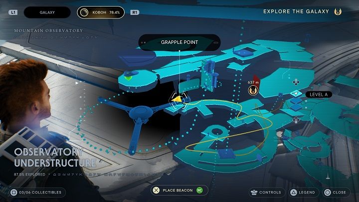 Go back and head the other way - there you will have to complete a series of challenges to get further - Jedi Survivor: Observatory Understructure - list of secrets - Koboh - Star Wars Jedi Survivor guide