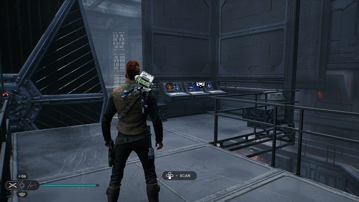 After landing on the mountain, head left to the computers - Jedi Survivor: Imperial Post 8L-055 - list of secrets - Koboh - Star Wars Jedi Survivor guide