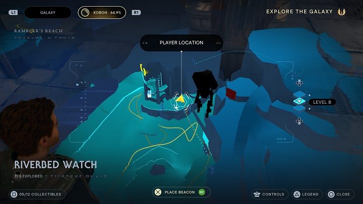 The scannable area is not far from it - Jedi Survivor: Riverbed Watch - list of secrets - Koboh - Star Wars Jedi Survivor guide