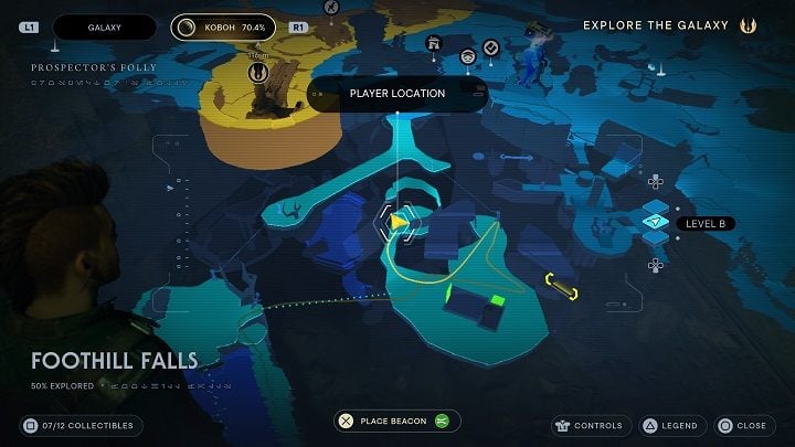 Go back to the shelf where you've collected Seed Pod #1 - Jedi Survivor: Foothilll Falls - list of secrets - Koboh - Star Wars Jedi Survivor guide