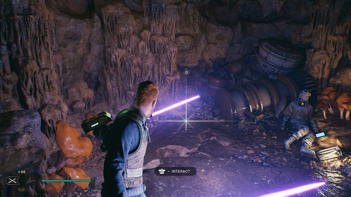 Next to the corpse is a jug - Jedi Survivor: Smugglers Tunnels - list of secrets - Koboh - Star Wars Jedi Survivor guide
