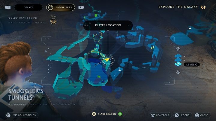 You will get to the Collapsed Passage as you advance in the story - Jedi Survivor: Collapsed Passage - list of secrets - Koboh - Star Wars Jedi Survivor guide