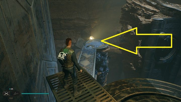 From the Meditation Point, move forward, jumping on platforms and from wall to wall - Jedi Survivor: Collapsed Passage - list of secrets - Koboh - Star Wars Jedi Survivor guide