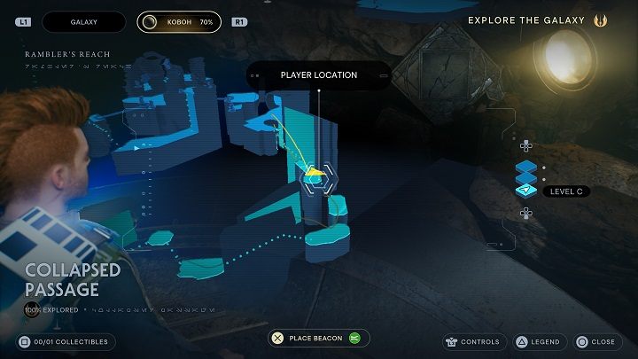 There you will find a Datadisc - Jedi Survivor: Collapsed Passage - list of secrets - Koboh - Star Wars Jedi Survivor guide