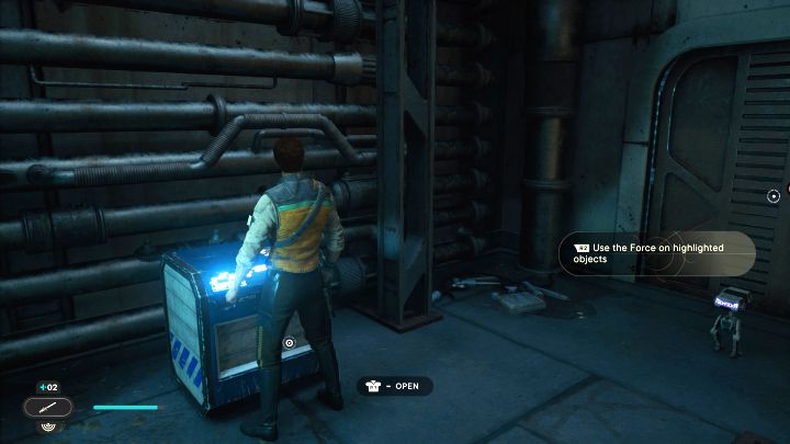 The chest is easy to find - just after reaching the Rooftops for the first time - Jedi Survivor: Rooftops on Coruscant - list of secrets - Coruscant - Star Wars Jedi Survivor guide