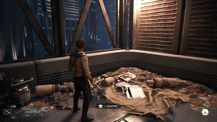 This secret is automatically acquired after defeating the K-405 boss - Jedi Survivor: Renovation Site 4733 on Coruscant - list of secrets - Coruscant - Star Wars Jedi Survivor guide