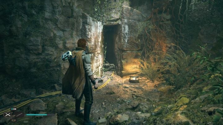 A linear path will lead you to a narrow passageway, through which you will move to the Bilemaw Den - Star Wars Jedi Survivor: The Forest Array - Walkthorugh - Star Wars Jedi Survivor guide