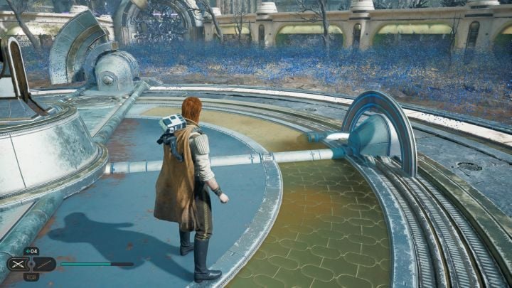 There is another laser, which you can rotate using the Force on the side mechanism - Star Wars Jedi Survivor: The Forest Array - Walkthorugh - Star Wars Jedi Survivor guide