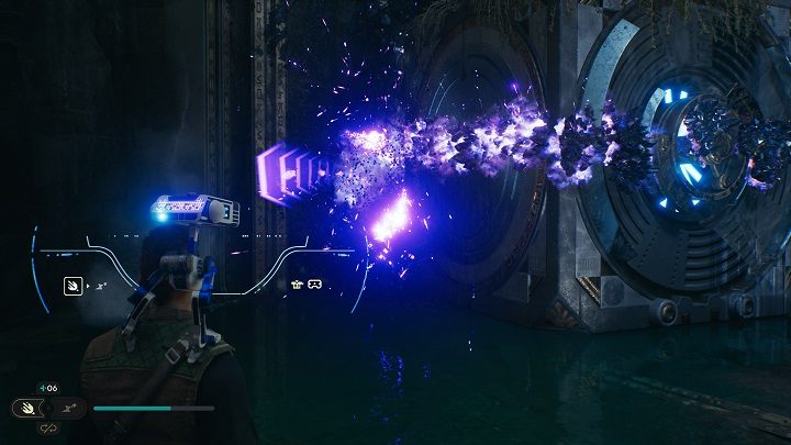 You must use the aforementioned block to burn the dark growth, near the entrance to the chamber - Jedi Survivor: Chamber of Detachment - list of secrets - Koboh - Star Wars Jedi Survivor guide