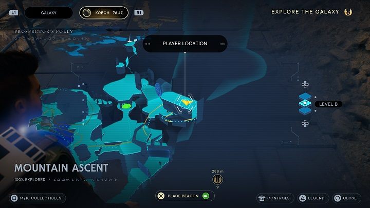 At the top you will find a chest, the contents of which can be obtained by using the Lift and Slam skills - Jedi Survivor: Mountain Ascent - list of secrets - Koboh - Star Wars Jedi Survivor guide