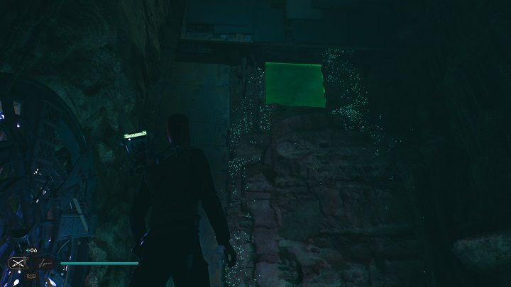 Now you'll need to locate a window with a green barrier - get through it - Jedi Survivor: PhonQi Caverns - list of secrets (part 2) - Koboh - Star Wars Jedi Survivor guide