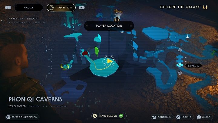 After defeating him, you will receive a lot of XP - Jedi Survivor: PhonQi Caverns - list of secrets (part 1) - Koboh - Star Wars Jedi Survivor guide