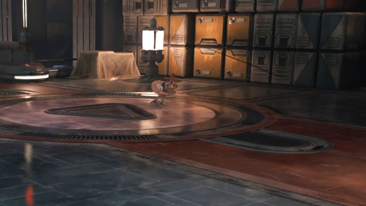 Take advantage of the fact that the scavenger droid doesn't notice Cal at first and sneak up on it from the side or from behind - Star Wars Jedi Survivor: How to catch a scavenger droid? - Explore - Star Wars Jedi Survivor guide