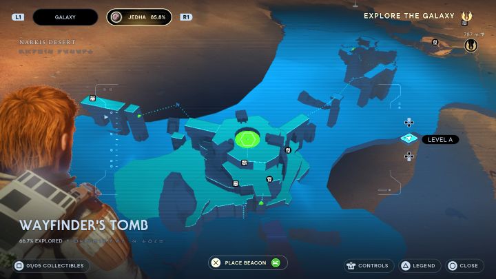 After you complete all 3 locations (paths), Cal will comment on successful completion of the task - Jedi Survivor: Wayfinders Tomb (Jedha) - puzzles - Puzzles - Star Wars Jedi Survivor guide