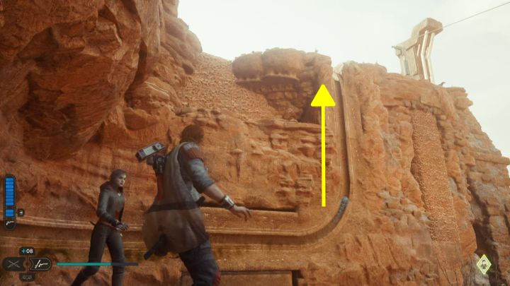 Now that the path is ready, the second sphere can reach the very top of the ruins - Jedi Survivor: Path of Restoration (Jedha) - puzzles - Puzzles - Star Wars Jedi Survivor guide