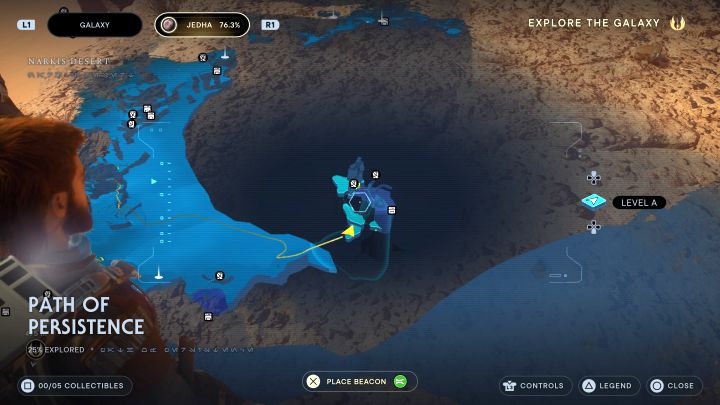 The Path of Persistence is one of the smaller zones on Jedha - Jedi Survivor: Path of Persistence (Jedha) - puzzles - Puzzles - Star Wars Jedi Survivor guide