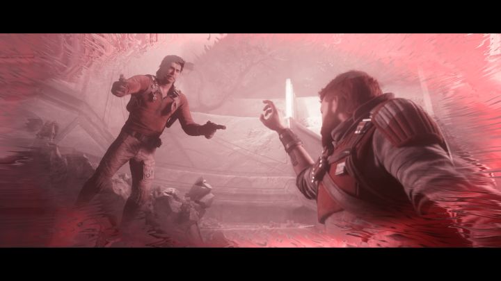 For the third phase to begin, you need to deprive Bode of 2/3 of his health bar - Jedi Survivor: How to defeat the final boss - Bode Akuna? - Bosses - Star Wars Jedi Survivor guide