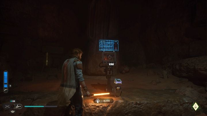 The terminal to be hacked by BD-1 is inside the tomb - Jedi Survivor: Wayfinders Tomb on Jedha - list of secrets - Jedha - Star Wars Jedi Survivor guide