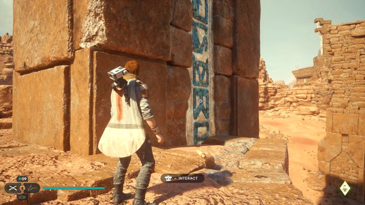You will find the Jedha scroll at the base of the ruins, on top of which was the essence described above - Jedi Survivor: Arid Flats on Jedha - list of secrets - Jedha - Star Wars Jedi Survivor guide