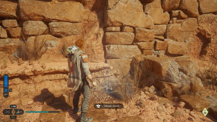 You will also find the echo in the small ruins next to the meditation point - Jedi Survivor: Desert Ridge on Jedha - list of secrets - Jedha - Star Wars Jedi Survivor guide